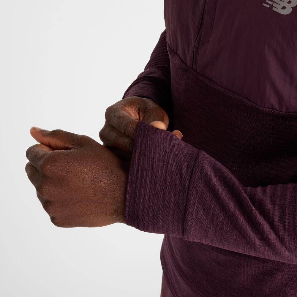 image:imageNew Balance Mens Athletics Heat Grid 12 ZipPlum Brown