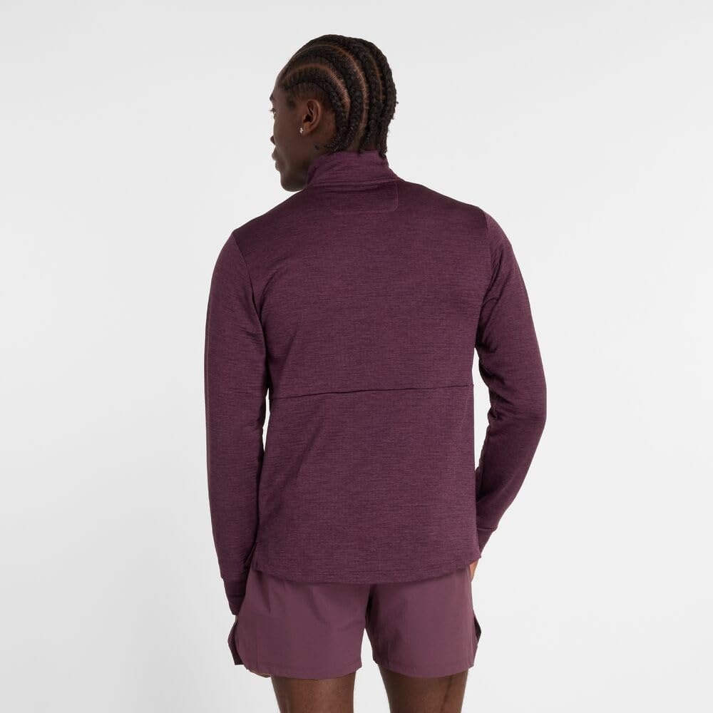 image:imageNew Balance Mens Athletics Heat Grid 12 ZipPlum Brown