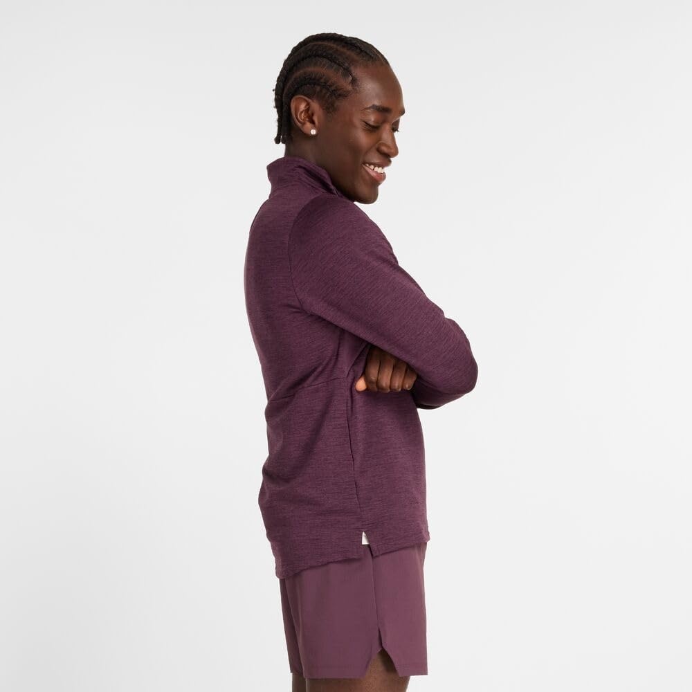 image:imageNew Balance Mens Athletics Heat Grid 12 ZipPlum Brown
