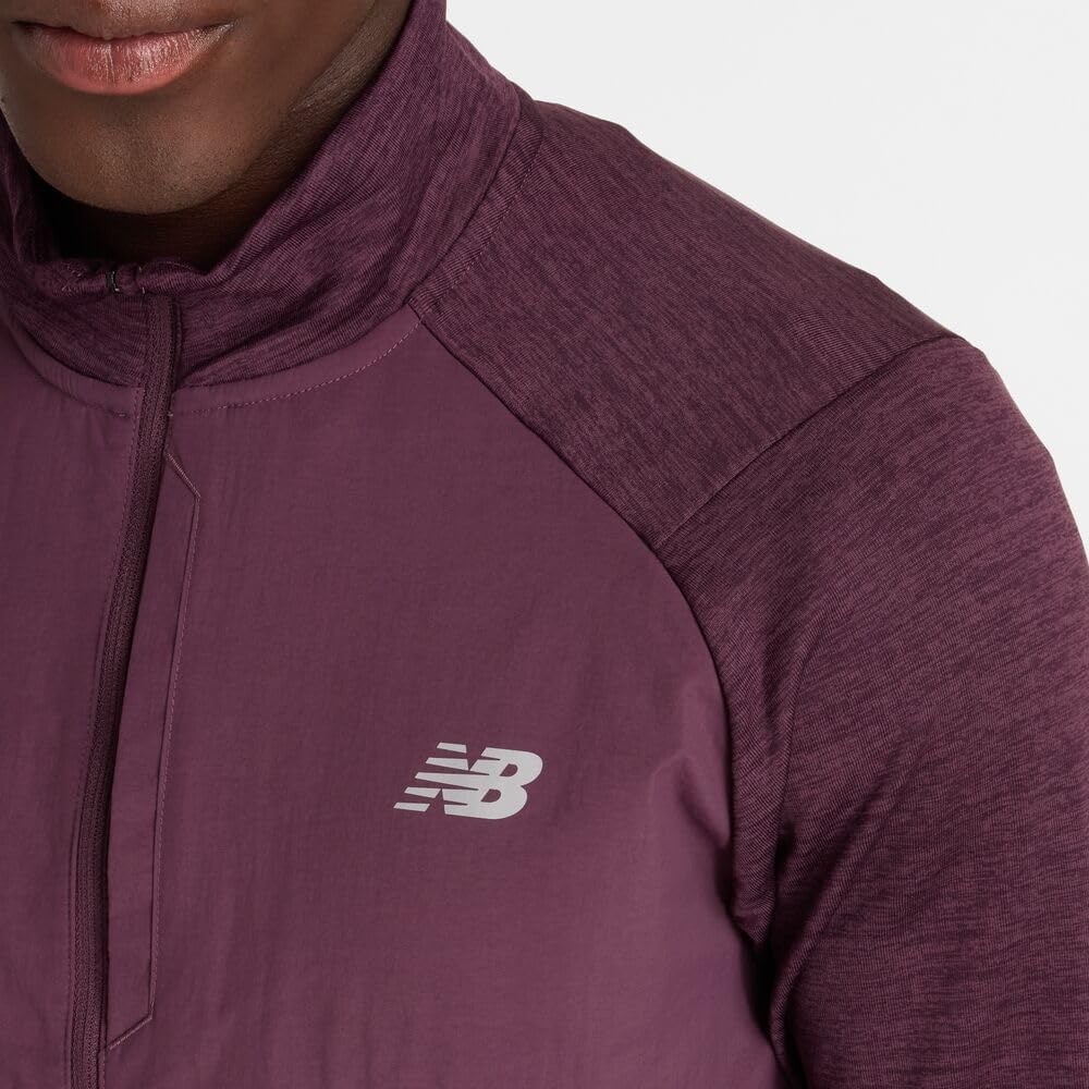 image:imageNew Balance Mens Athletics Heat Grid 12 ZipPlum Brown