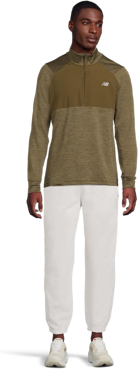 image:imageNew Balance Mens Athletics Heat Grid 12 ZipWoodland Heather