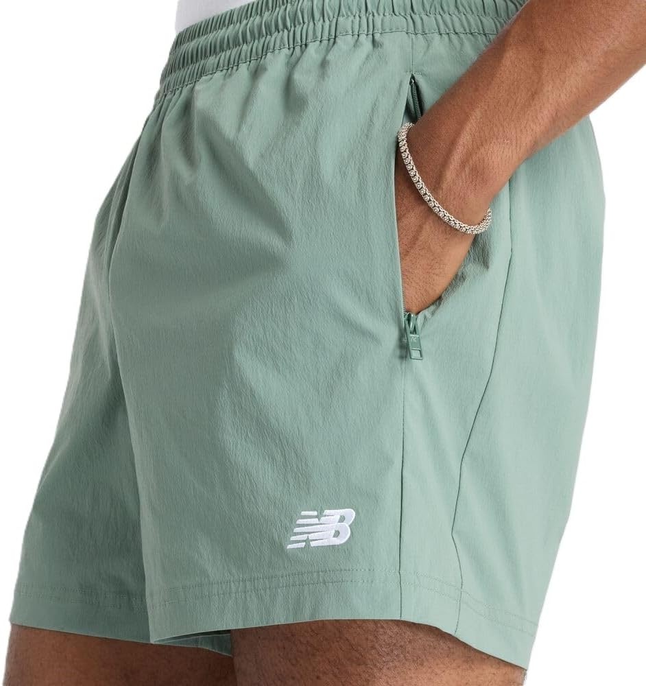 image:imageNew Balance Mens Athletics Stretch Woven Short 5Dark Juniper