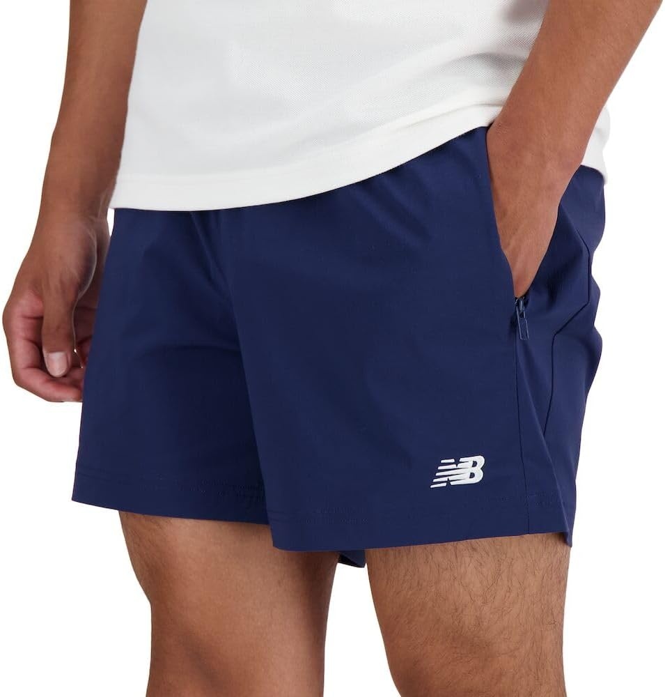 image:imageNew Balance Mens Athletics Stretch Woven Short 5Nb Navy