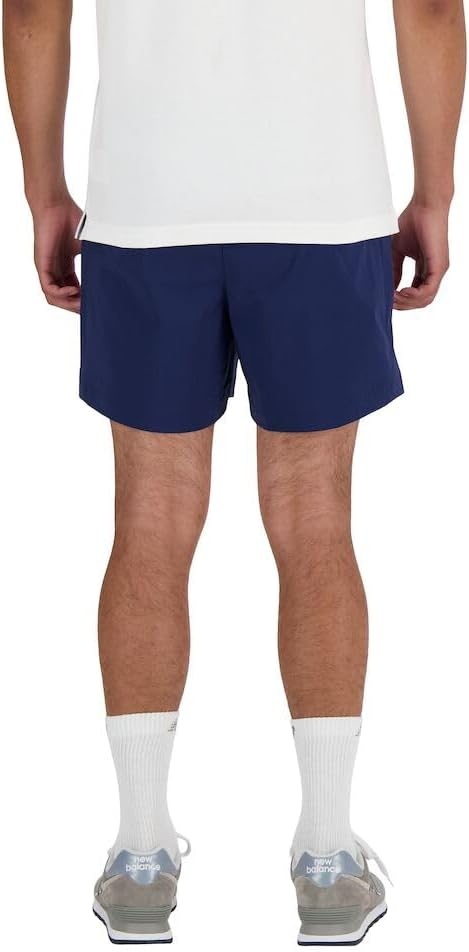 image:imageNew Balance Mens Athletics Stretch Woven Short 5Nb Navy