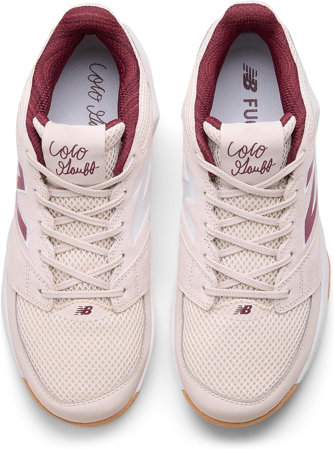 image:imageNew Balance Mens Coco Delray V2 Hard Court ShoesBisqueMonarch BurgundyGum