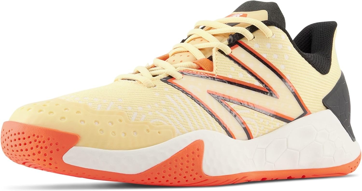image:imageNew Balance Mens Fresh Foam X Lav V2 Hard Court Tennis ShoeRaw SugarNeon DragonflyBlack
