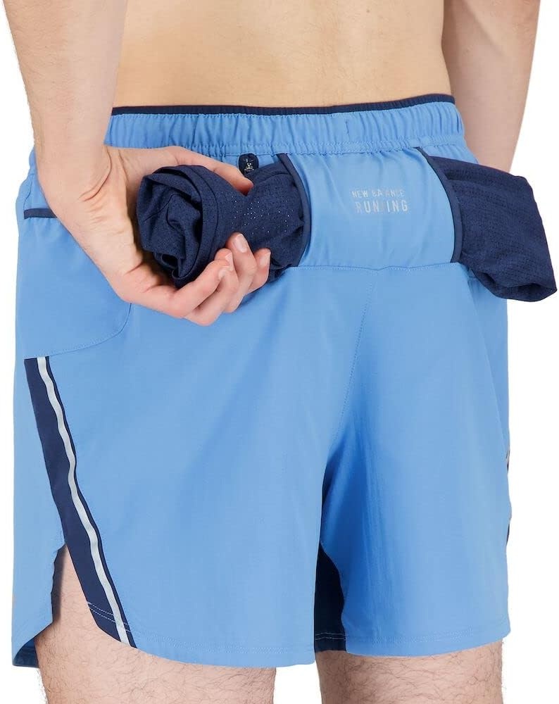 image:imageNew Balance Mens Impact Run 5 Inch ShortHeritage Blue