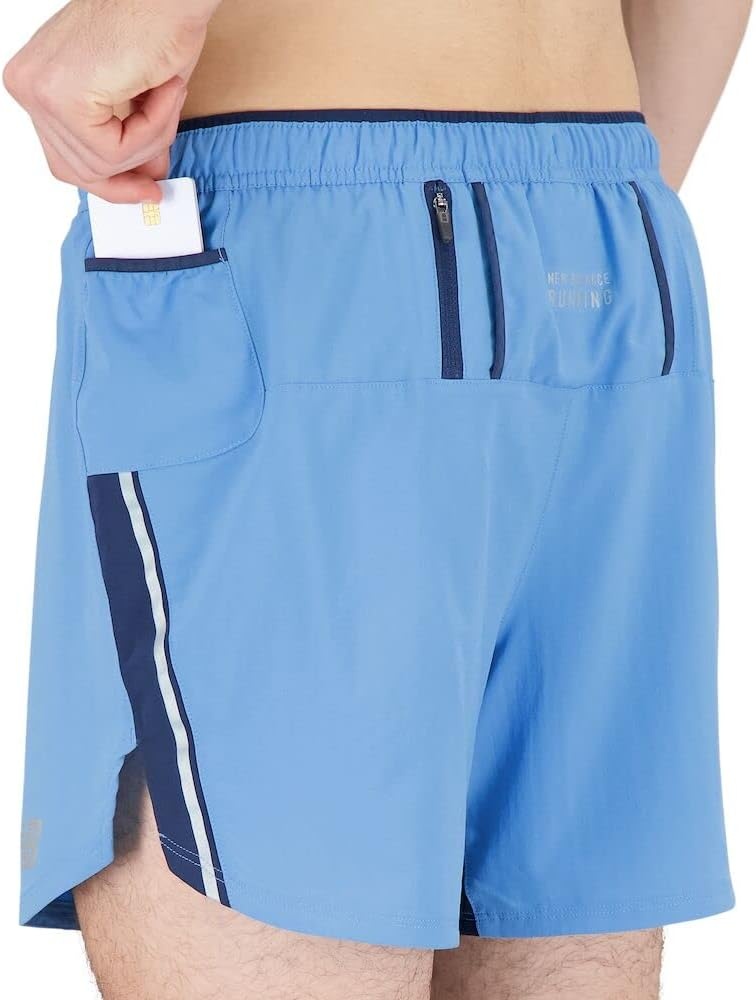 image:imageNew Balance Mens Impact Run 5 Inch ShortHeritage Blue