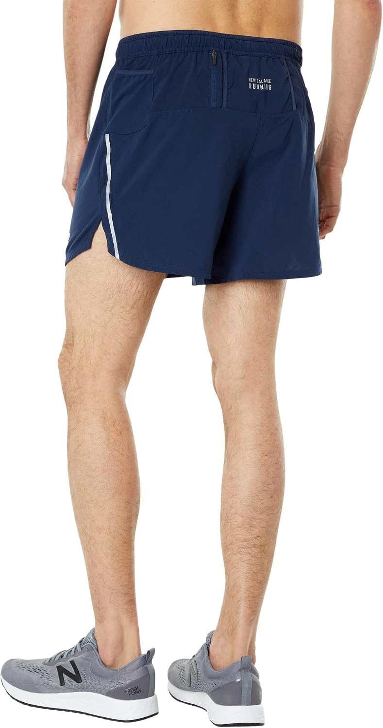 image:imageNew Balance Mens Impact Run 5 Inch ShortNatural Indigo