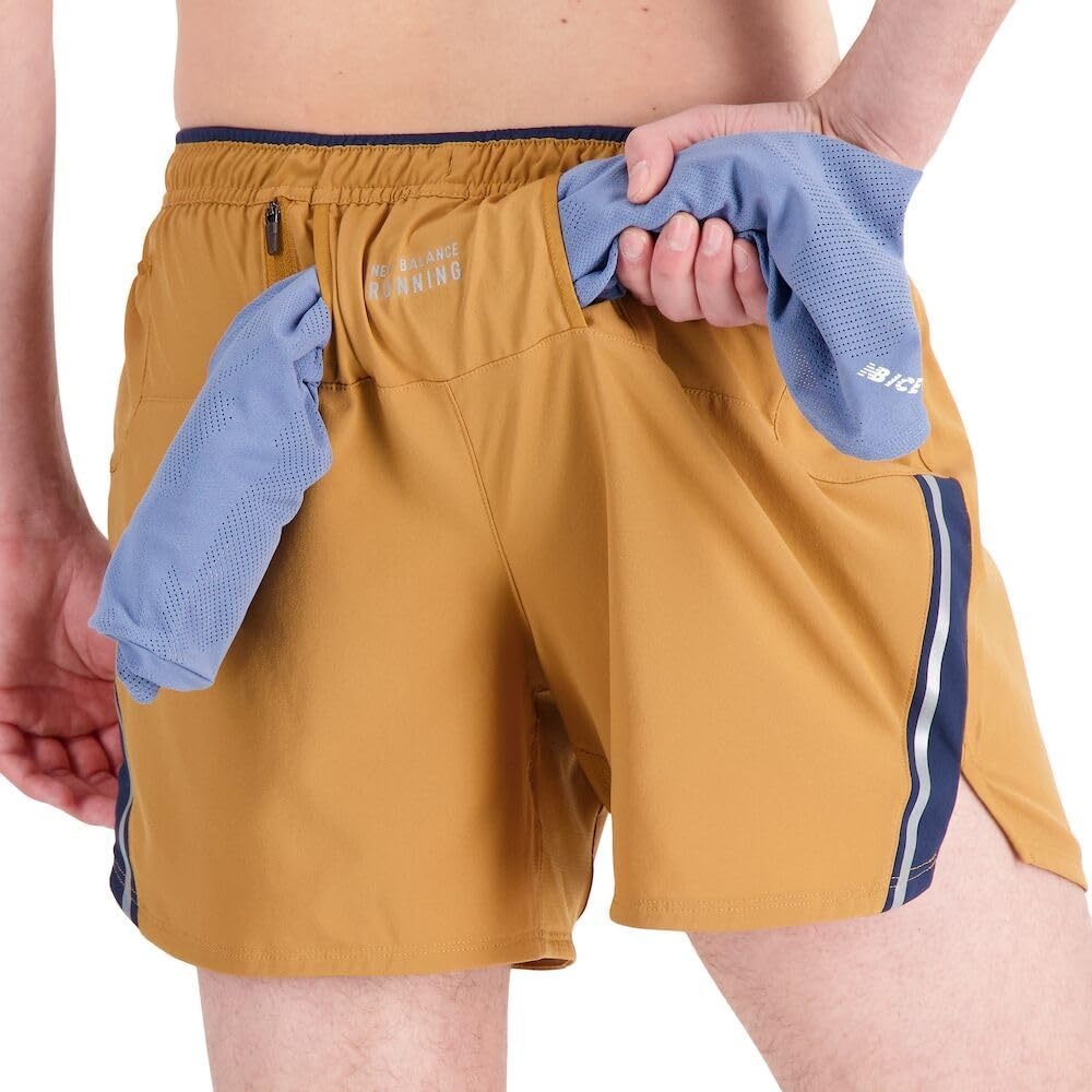 image:imageNew Balance Mens Impact Run 5 Inch ShortTobacco