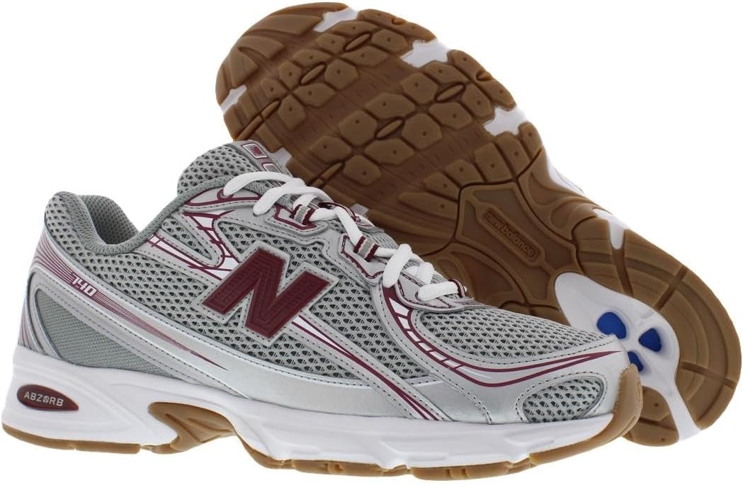 image:imageNew Balance Mens MC996 Lightweight Tennis ShoeRosy RedGreySilver Grey