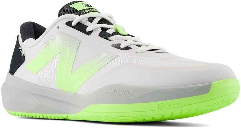 image:imageNew Balance Mens MC996 Lightweight Tennis ShoeWhiteBleached Lime GloBlack