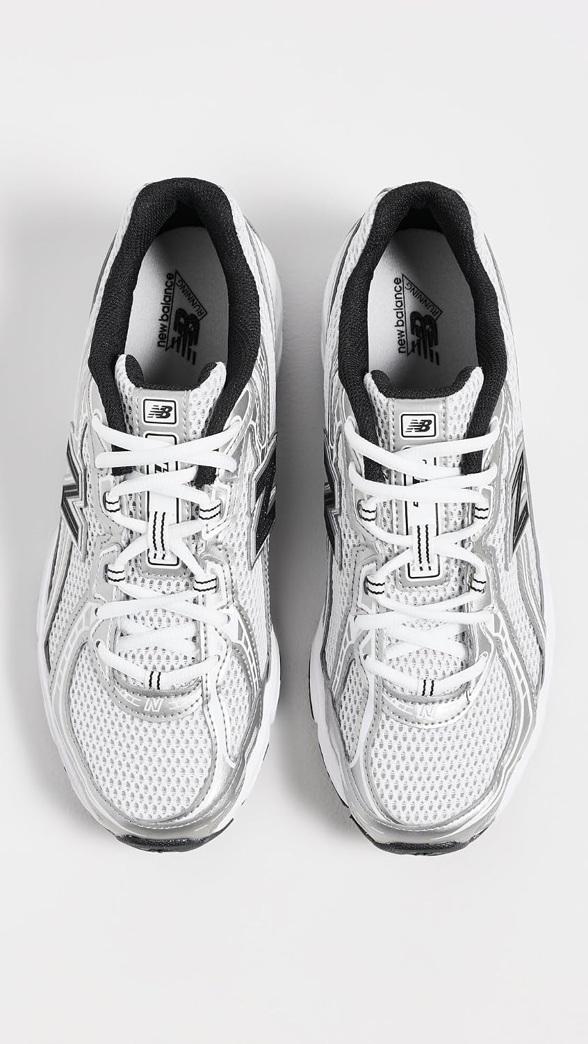 image:imageNew Balance Mens MC996 Lightweight Tennis ShoeWhiteMetallic SilverBlack