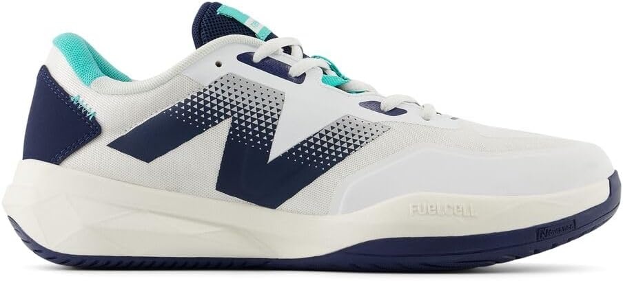 image:imageNew Balance Mens MC996 Lightweight Tennis ShoeWhiteNb NavyCyber Jade