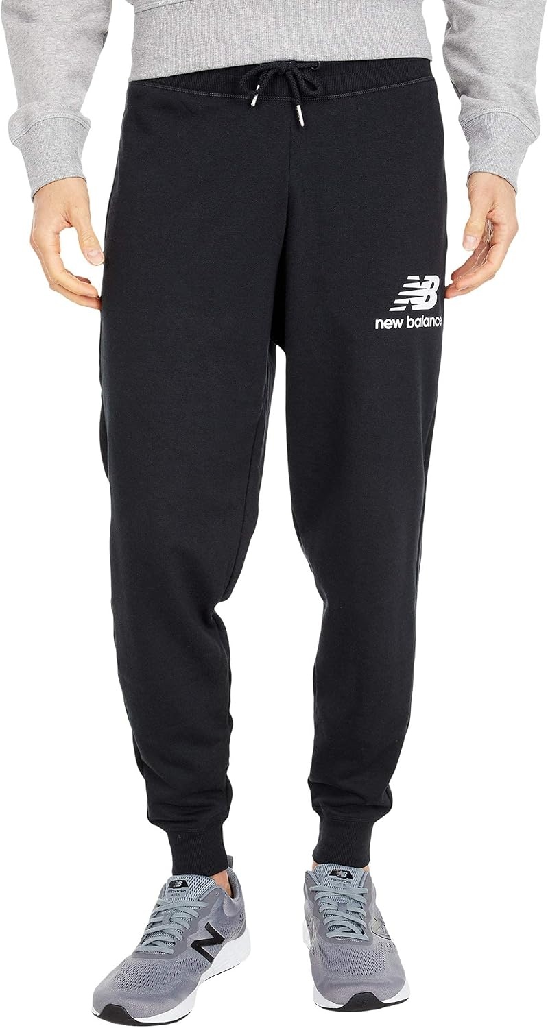image:imageNew Balance Mens NB Essentials Stacked Logo SweatpantBlack