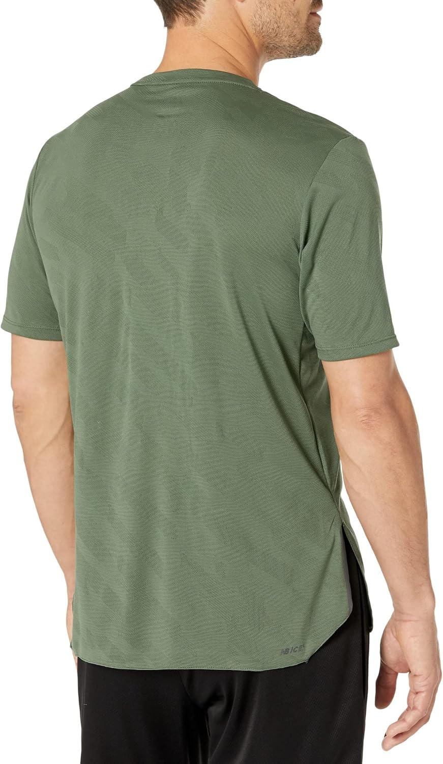 image:imageNew Balance Mens Q Speed Jacquard Short SleeveDeep Olive Green