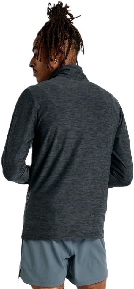 image:imageNew Balance Mens Space Dye 14 ZipBlack Heather