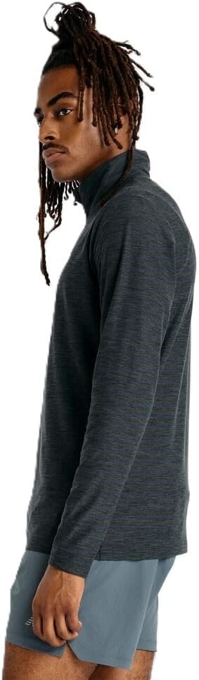 image:imageNew Balance Mens Space Dye 14 ZipBlack Heather