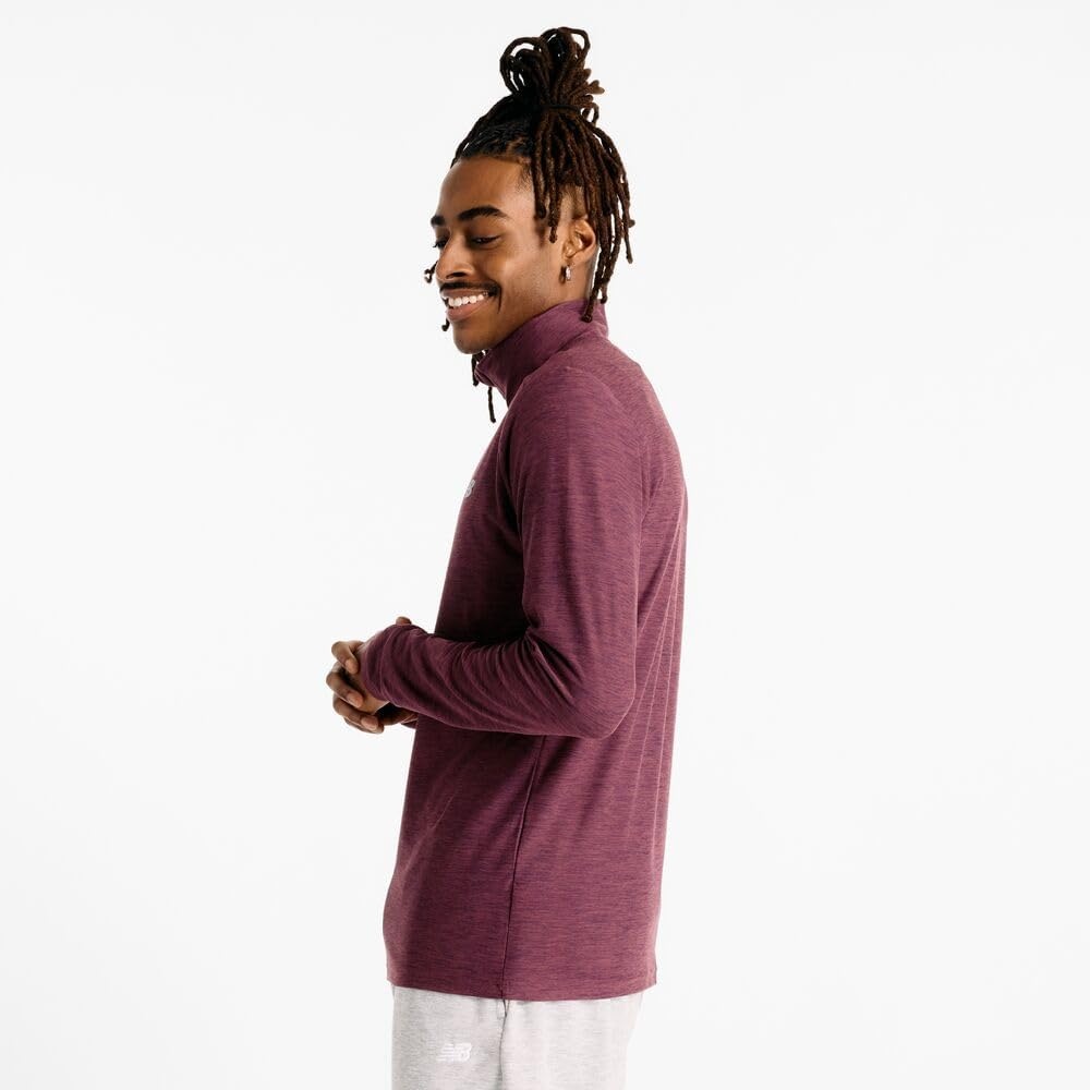 image:imageNew Balance Mens Space Dye 14 ZipFaded Plum Heather