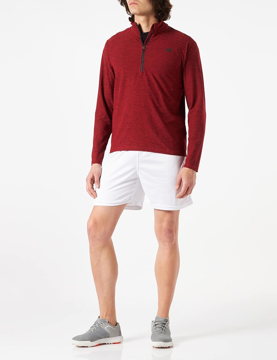 image:imageNew Balance Mens Space Dye 14 ZipTeam Red Pepper