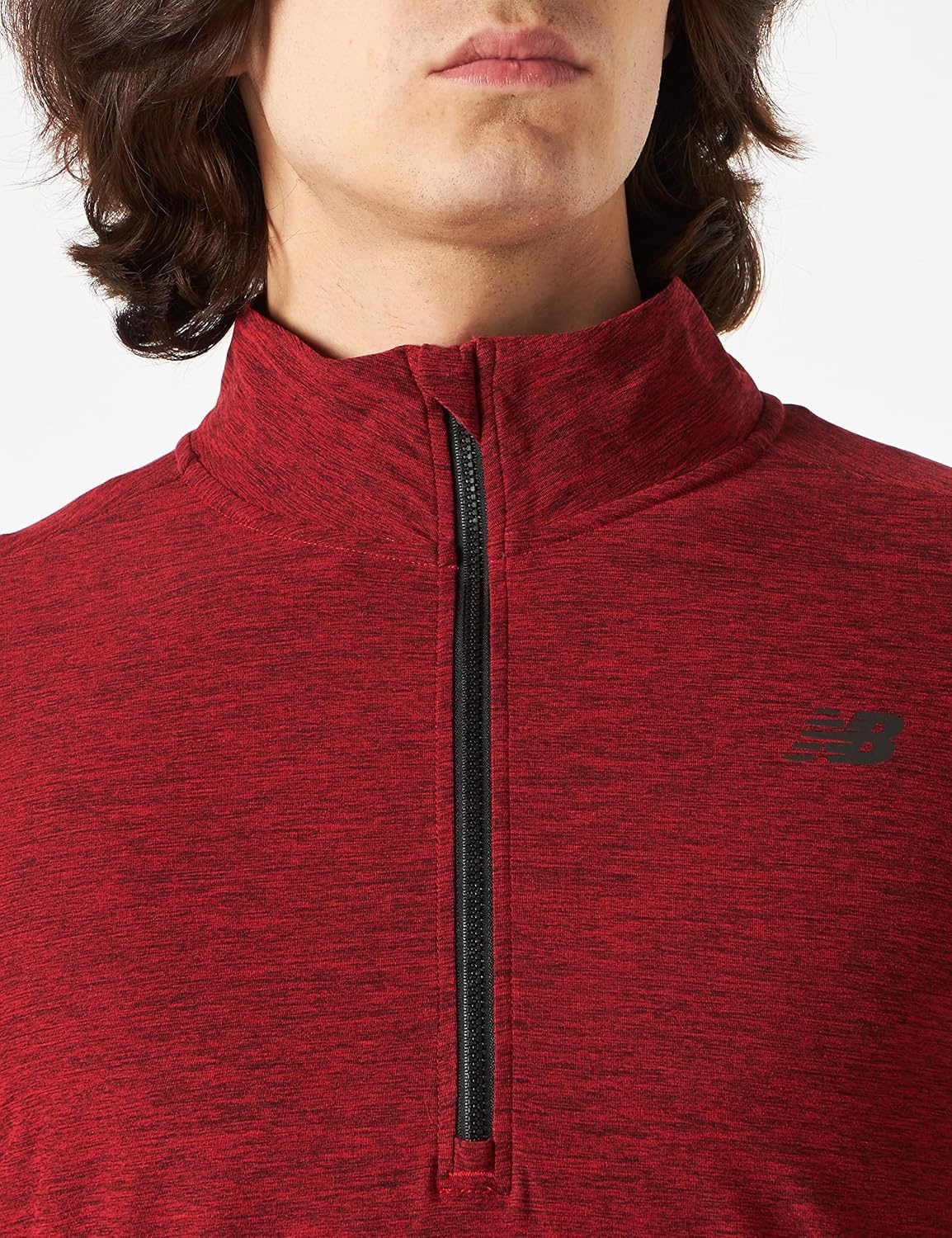 image:imageNew Balance Mens Space Dye 14 ZipTeam Red Pepper