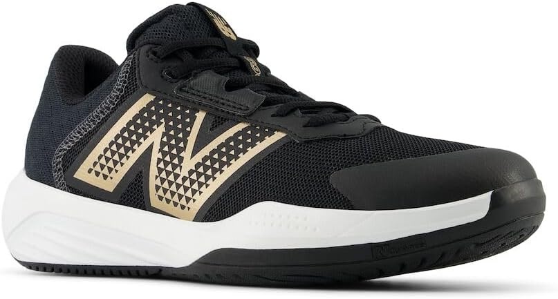 image:imageNew Balance Womens 696 V6 Tennis ShoeBlackWhite