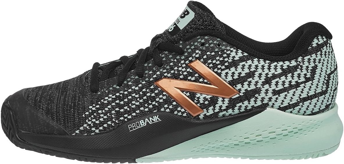 image:imageNew Balance Womens Clay Court 996 V3 Tennis ShoeBlackMint