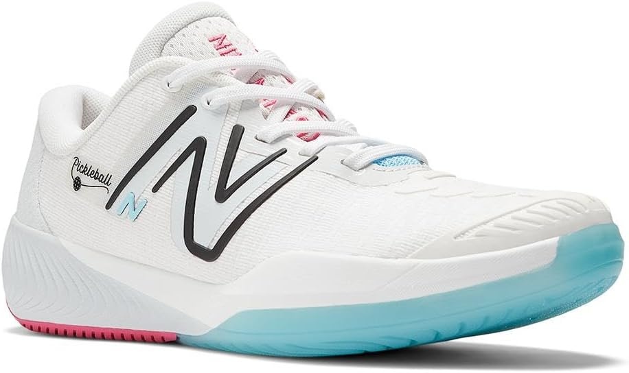 image:imageNew Balance Womens FuelCell 996 V5 Hard CourtWhiteGreyTeam Red