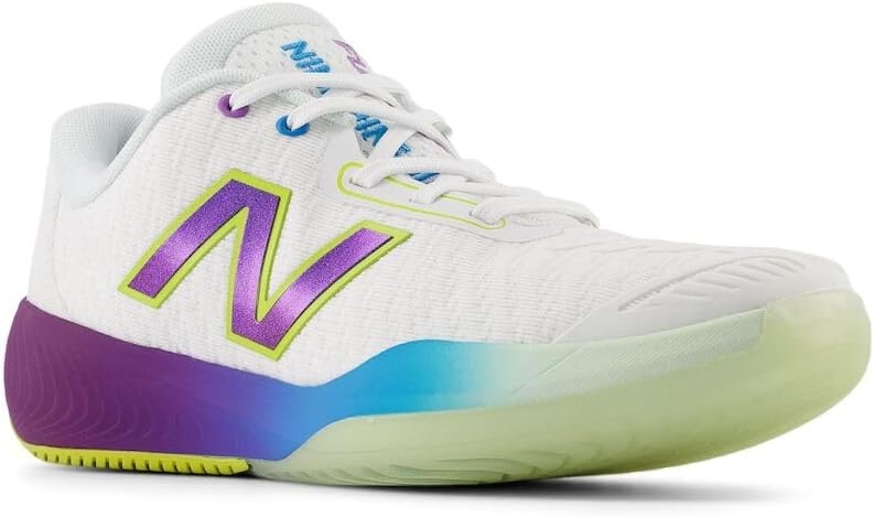 image:imageNew Balance Womens FuelCell 996 V5 Hard CourtWhitePurple FadeCoastal Blue