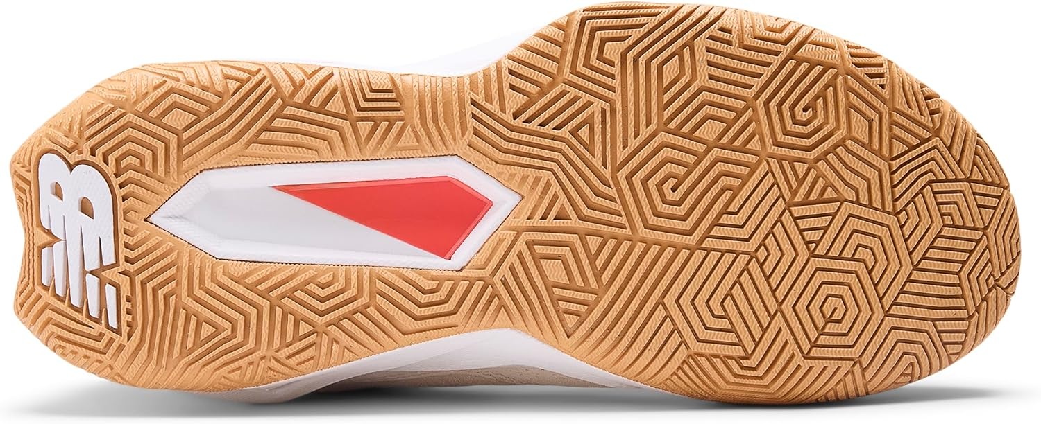 image:imageNew Balance Womens FuelCell Delray V2 Tennis ShoesBisqueUrgent Red