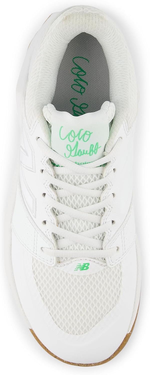 image:imageNew Balance Womens FuelCell Delray V2 Tennis ShoesWhiteGreen Apple