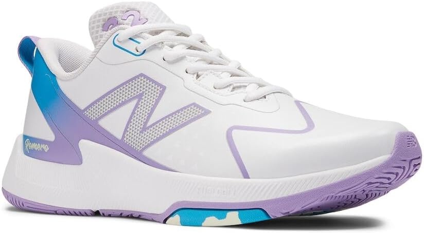 image:imageNew Balance Womens FuelCell Romero Duo TrainerWhitePurple FadeCoastal Blue
