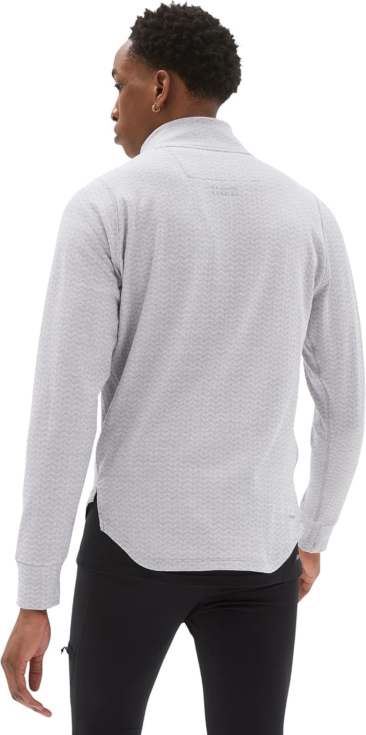 image:imageNew Balance mens Nb Heat Grid Half Zip 22Athletic Grey