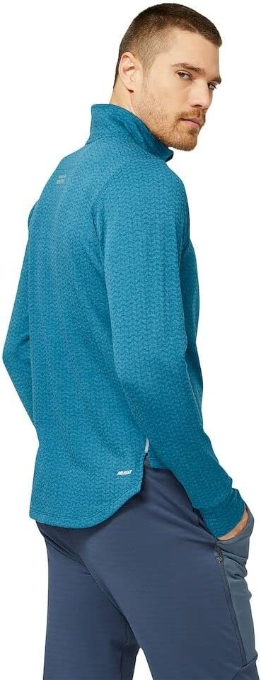 image:imageNew Balance mens Nb Heat Grid Half Zip 22Dark Moonstone Heather