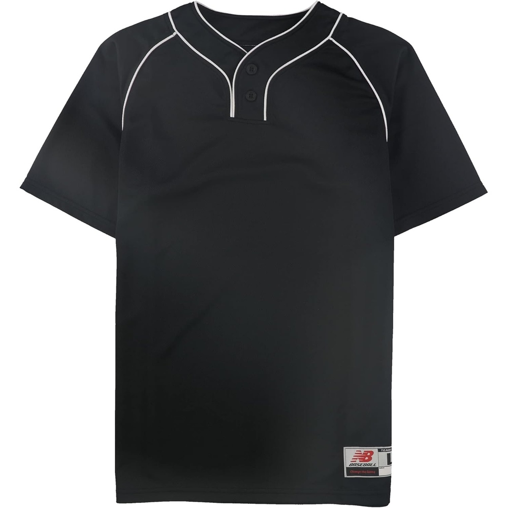 image:imageNew Balance Mens 2 Button JerseyBlack