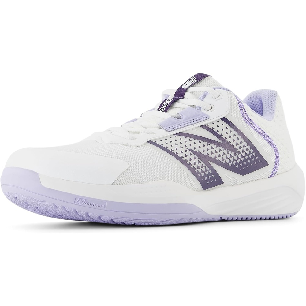 image:imageNew Balance Mens 696 V4 Hard Court Tennis ShoeWhiteGreyDusk Shower