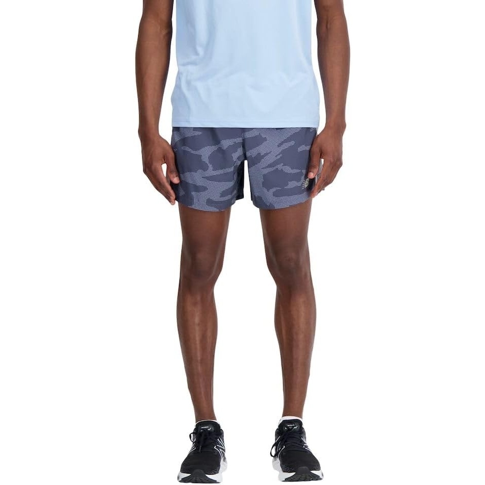 image:imageNew Balance Mens Accelerate 5 Inch Short 22Grey Print