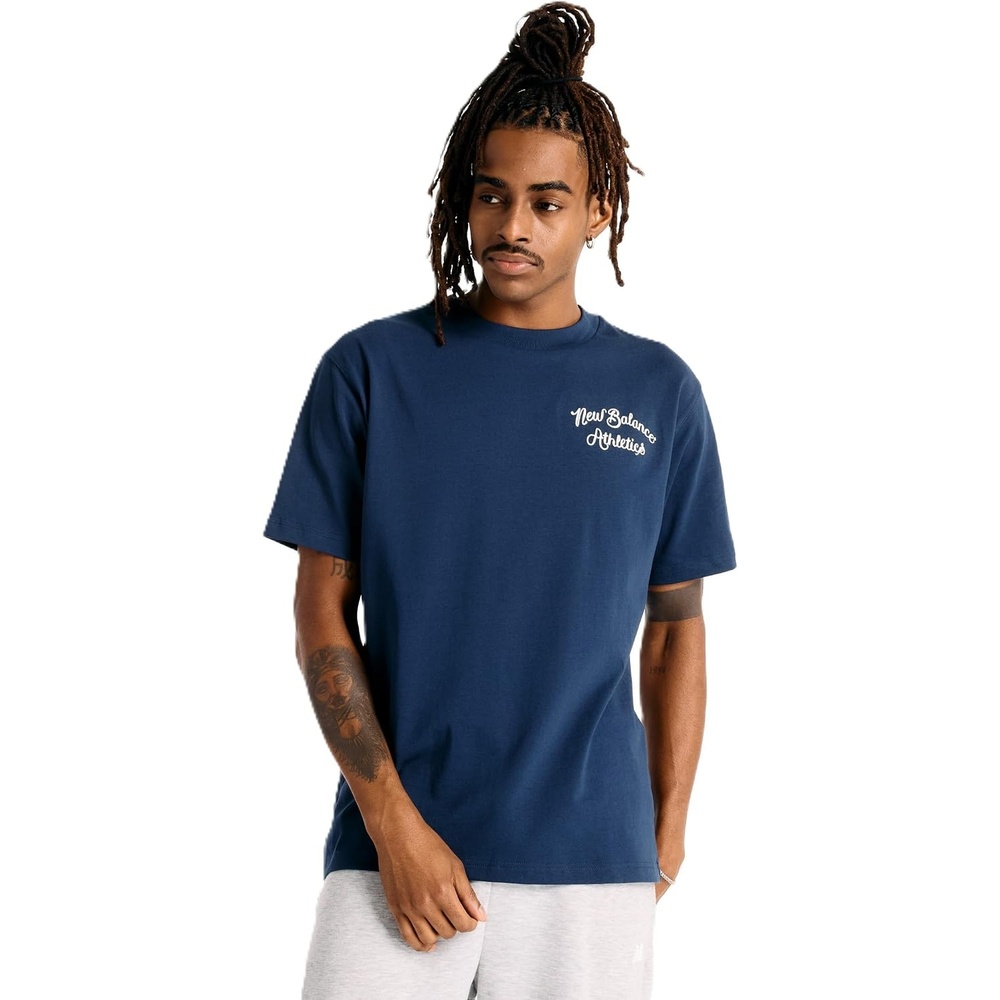 image:imageNew Balance Mens Athletics Relaxed League TShirtNb Navy