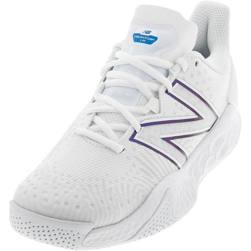 image:imageNew Balance Mens Fresh Foam X Lav V2 Hard Court Tennis ShoeWhiteLaser Blue