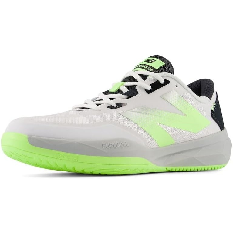 image:imageNew Balance Mens MC996 Lightweight Tennis ShoeWhiteBleached Lime GloBlack