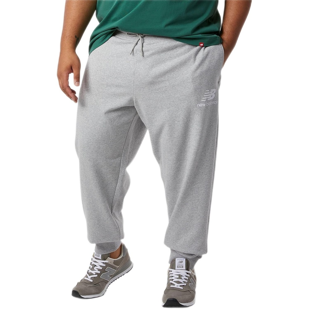 image:imageNew Balance Mens NB Essentials Stacked Logo SweatpantAthletic Grey