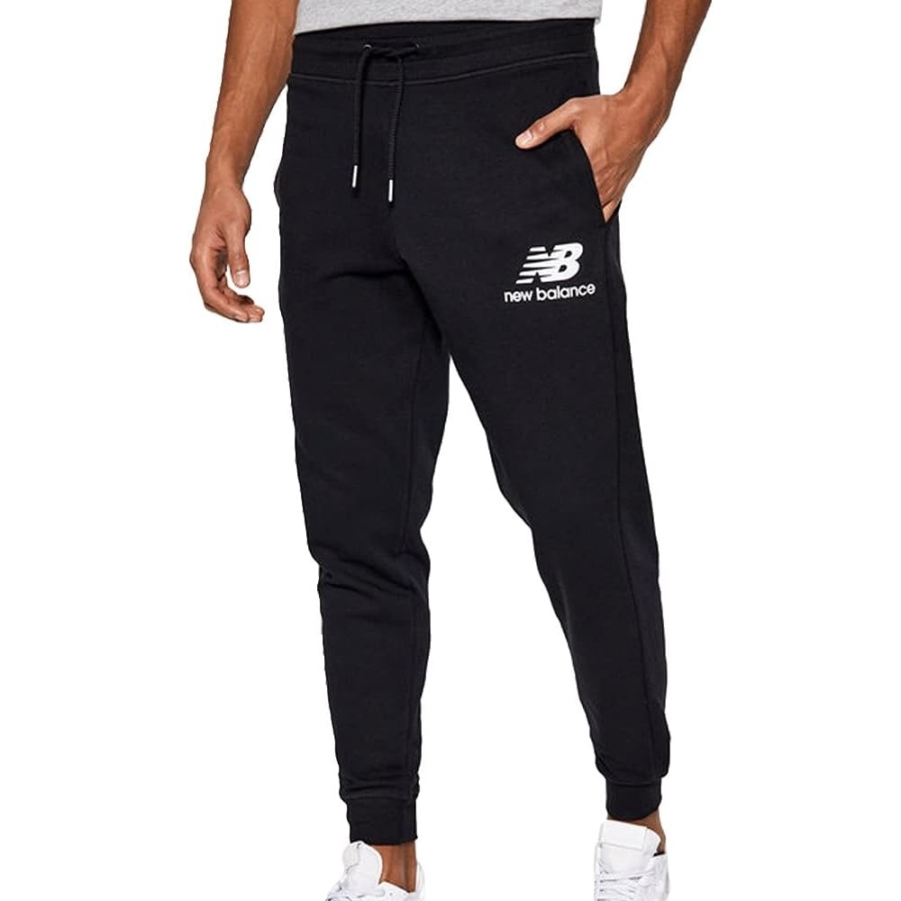 image:imageNew Balance Mens NB Essentials Stacked Logo SweatpantBlack