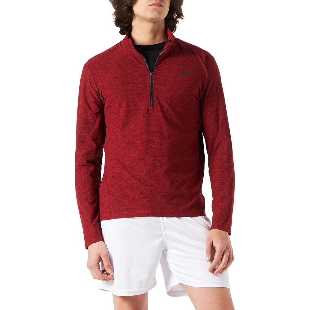 image:imageNew Balance Mens Space Dye 14 ZipTeam Red Pepper