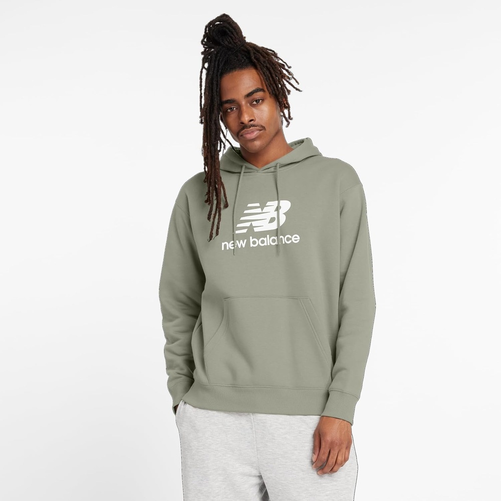 image:imageNew Balance Mens Sport Essentials Fleece Logo HoodieOlivine