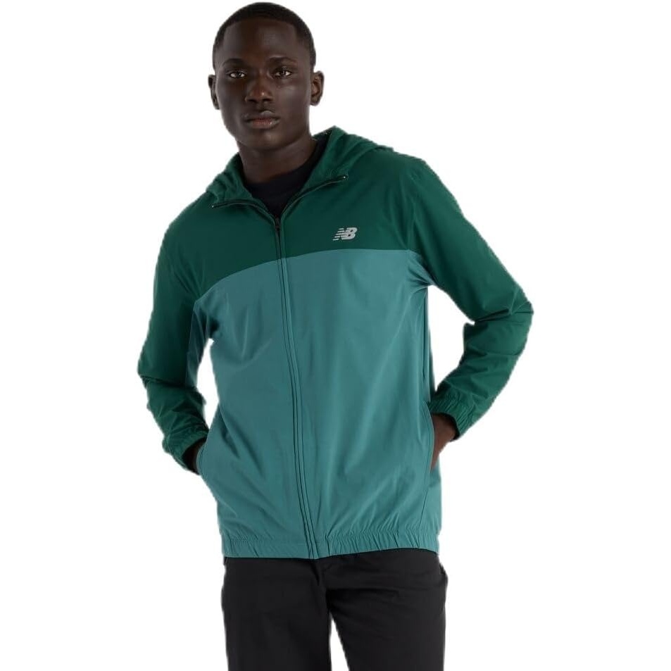 image:imageNew Balance Mens Woven Full Zip JacketNew Spruce