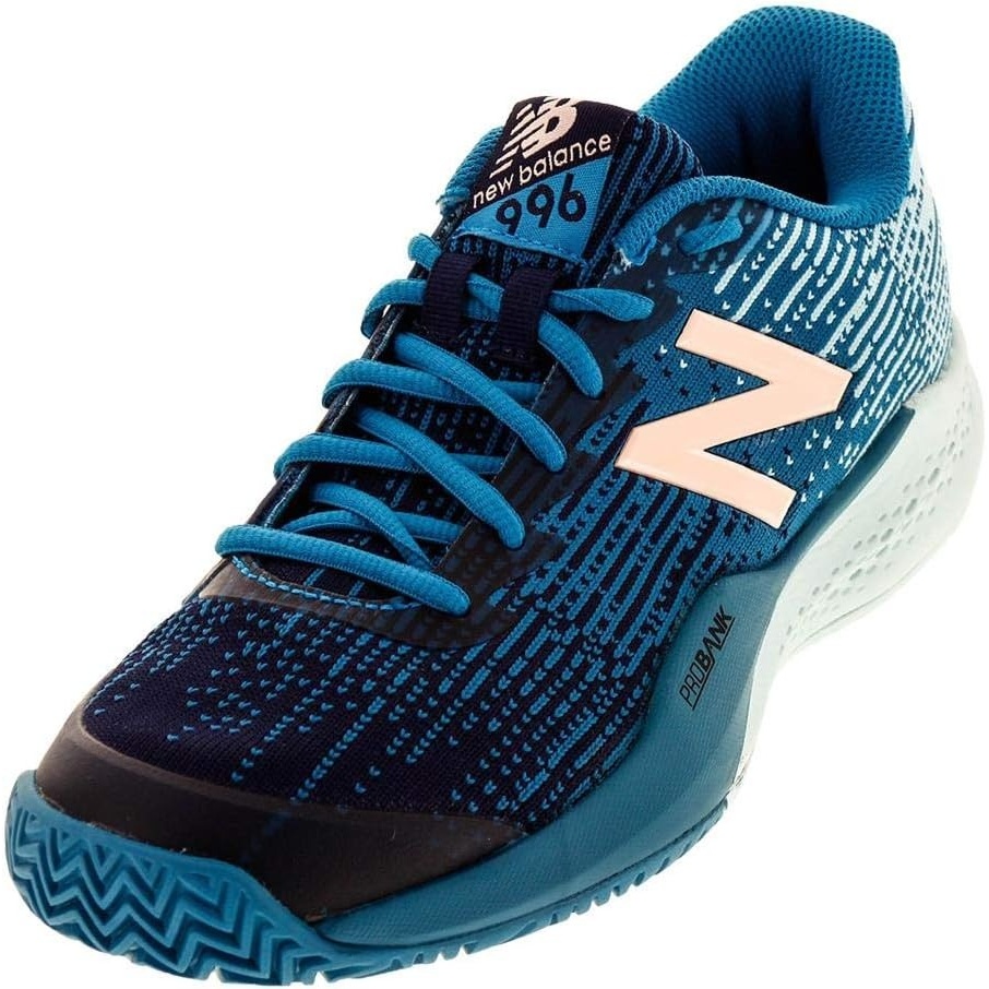 image:imageNew Balance Womens Clay Court 996 V3 Tennis ShoeDeep Ozone BlueOzone Blue