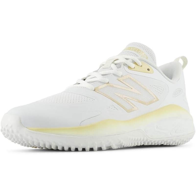 image:imageNew Balance Womens Fresh Foam Velo V4 TurfTrainerWhiteTeam Gold