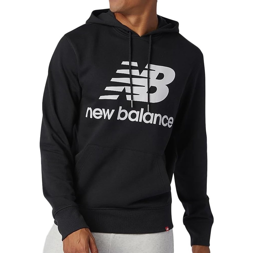 image:imageNew Balance mens Nb Essentials Stacked Logo Pullover HoodieBlack