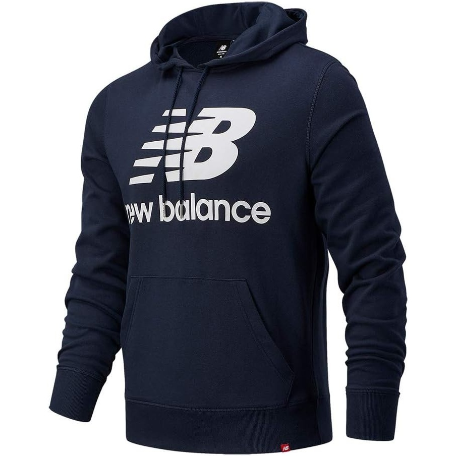 image:imageNew Balance mens Nb Essentials Stacked Logo Pullover HoodieEclipse