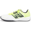 New Balance Men’s 696 V4 Hard Court Tennis Shoe(Sea Salt/Alkaline Green)